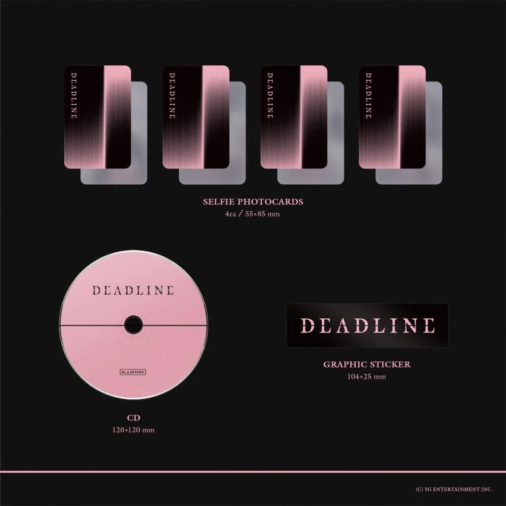 BLACKPINK - 3rd MINI ALBUM [DEADLINE] BLACK Version | BOXSET - Image 4